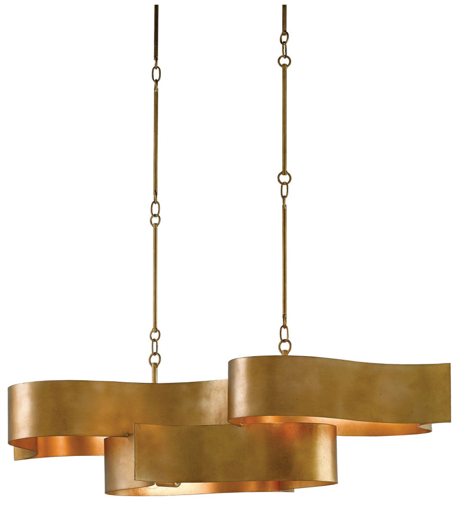 Currey Company 9000 0046 Grand Lotus Oval Chandelier In Antique Currey Company 9000 0046 Grand Lotus Oval Chandelier In Antique Gold Leaf Foundrylighting Com