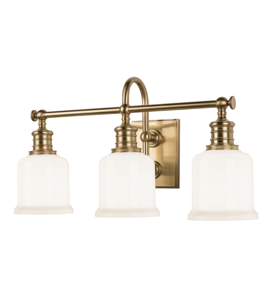 Hudson Valley 1973 Agb Keswick 3 Light Bath Bracket In Aged Brass Hudson Valley 1973 Agb Keswick 3 Light Bath Bracket In Aged Brass Foundrylighting Com
