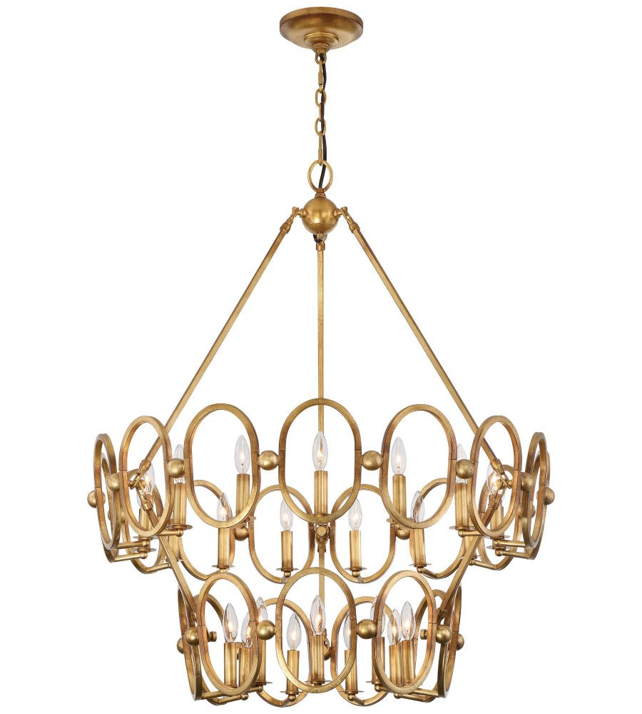 Metropolitan N6889 293 Pandora Gold Leaf Twenty Four Light Metropolitan N6889 293 Pandora Gold Leaf Twenty Four Light Chandelier Foundrylighting Com