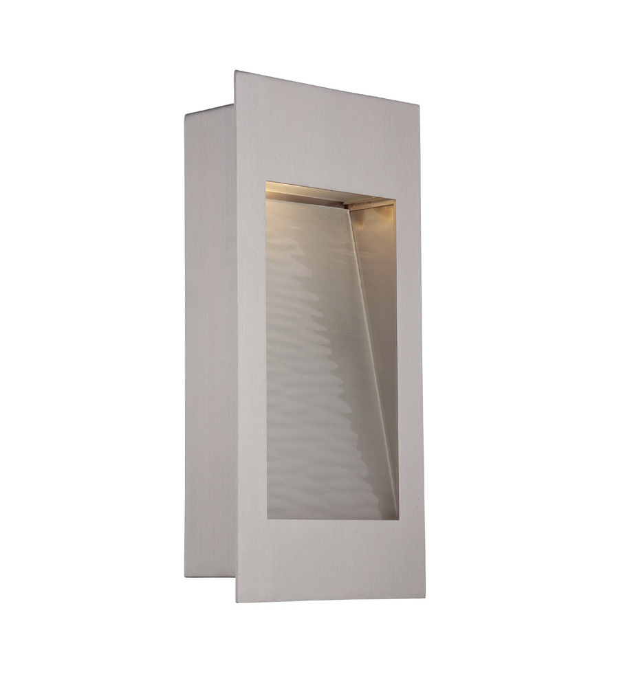 modern forms ws w1212 ss spa led outdoor wall light in stainless