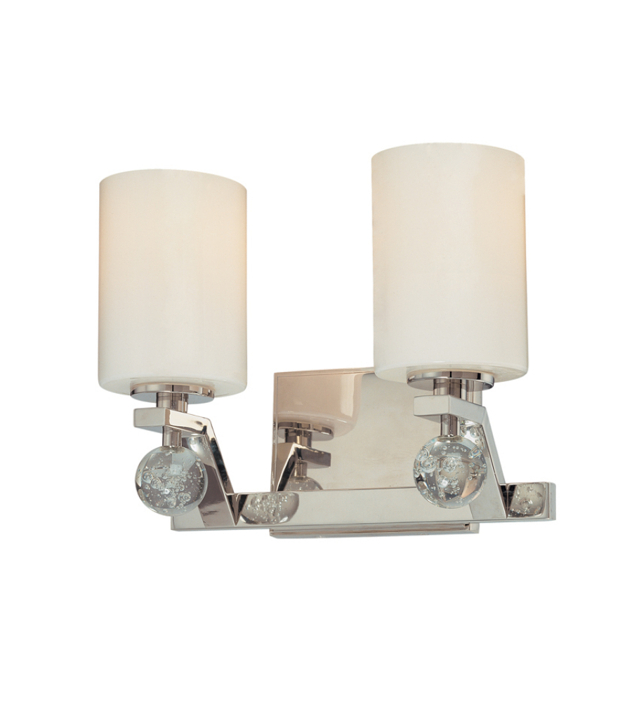 Troy Lighting B1932PN Tate 2 Light Bath Vanity in Polished Nickel FoundryLighting.com