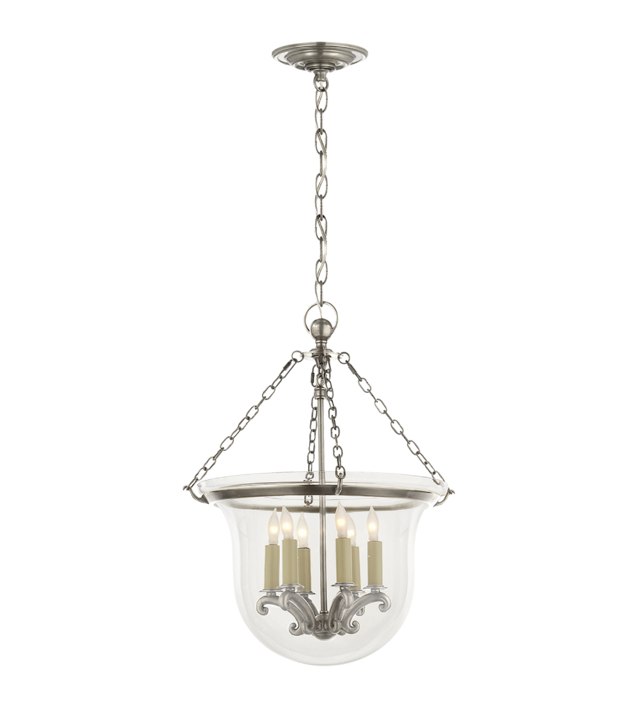 Visual Comfort Chc 2117an E F Chapman Traditional Country Medium Visual Comfort Chc 2117an E F Chapman Traditional Country Medium Bell Jar Lantern In Antique Nickel Foundrylighting Com