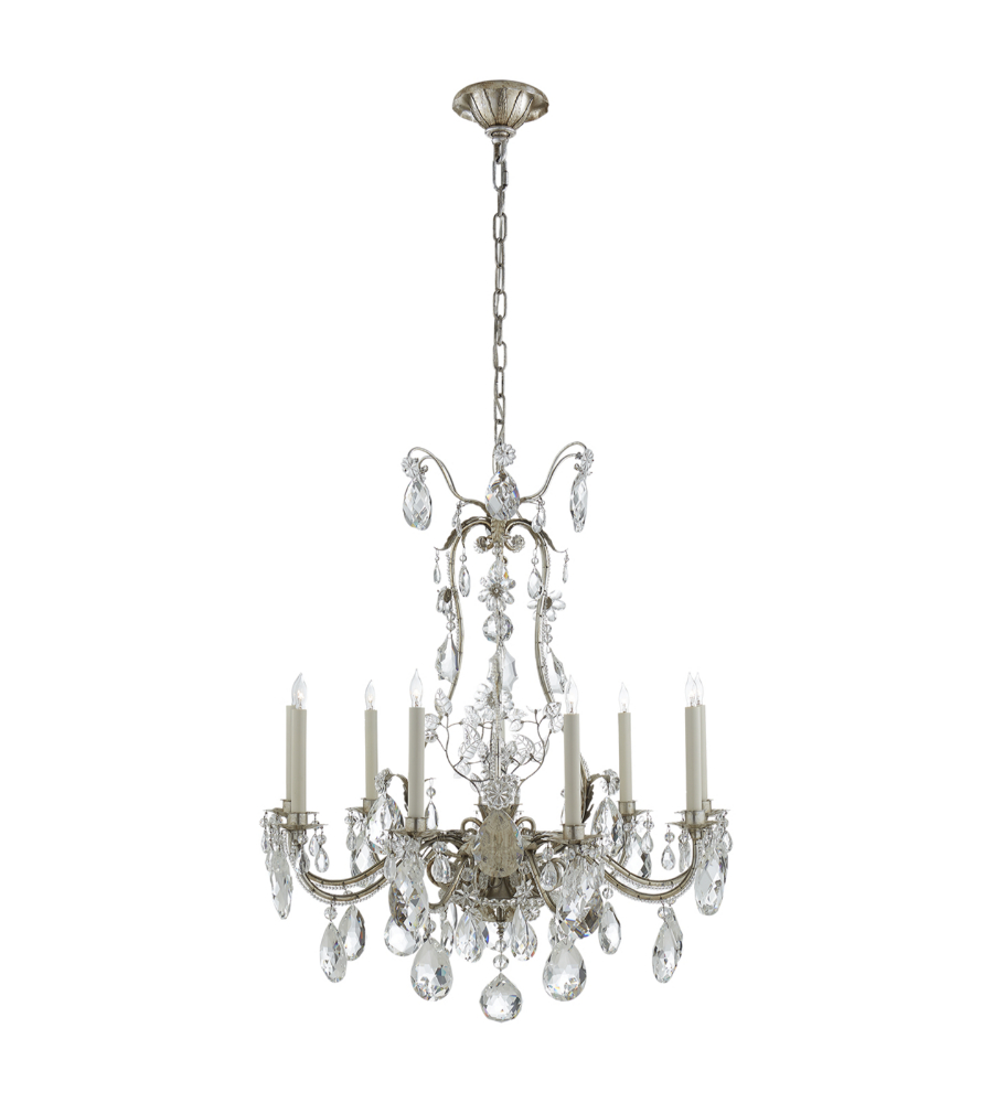 Visual Comfort TOB 5470BSL Thomas O'Brien Traditional Yves Chandelier