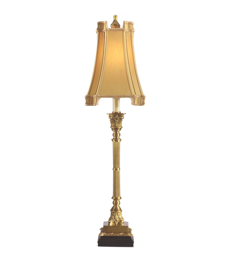 Wildwood Lamps 68069 Chelsea House Gold Shade Brass Candlestick Lamp 1