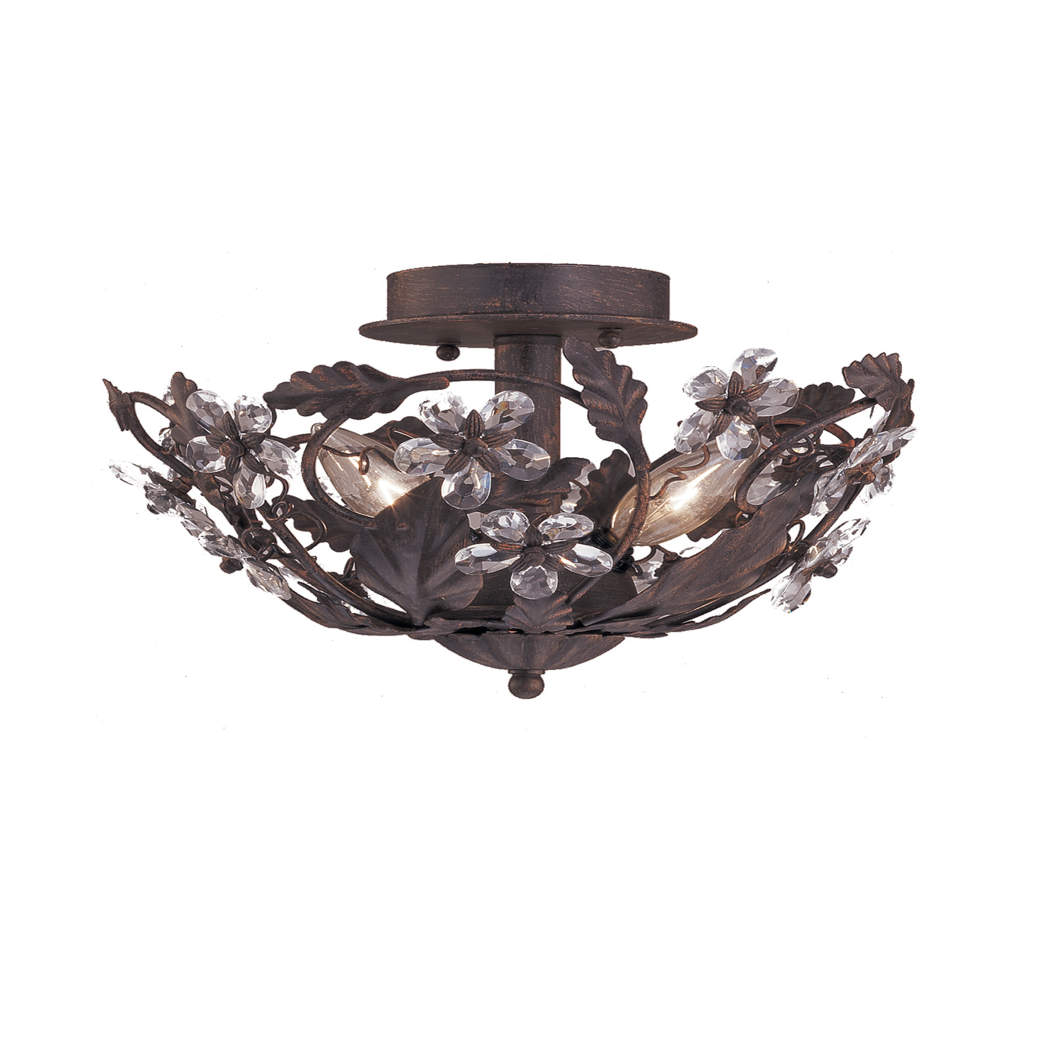 Crystorama 5305 Dr Paris Market 3 Light Ceiling Mount In Dark Rust Crystorama 5305 Dr Paris Market 3 Light Ceiling Mount In Dark Rust