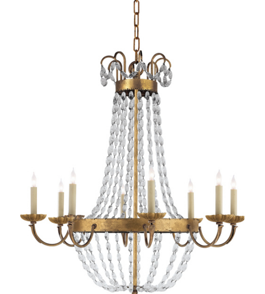Visual Comfort Chc 1408gi Sg Chapman Myers Traditional Paris Flea Market Large Chandelier In Gilded Iron