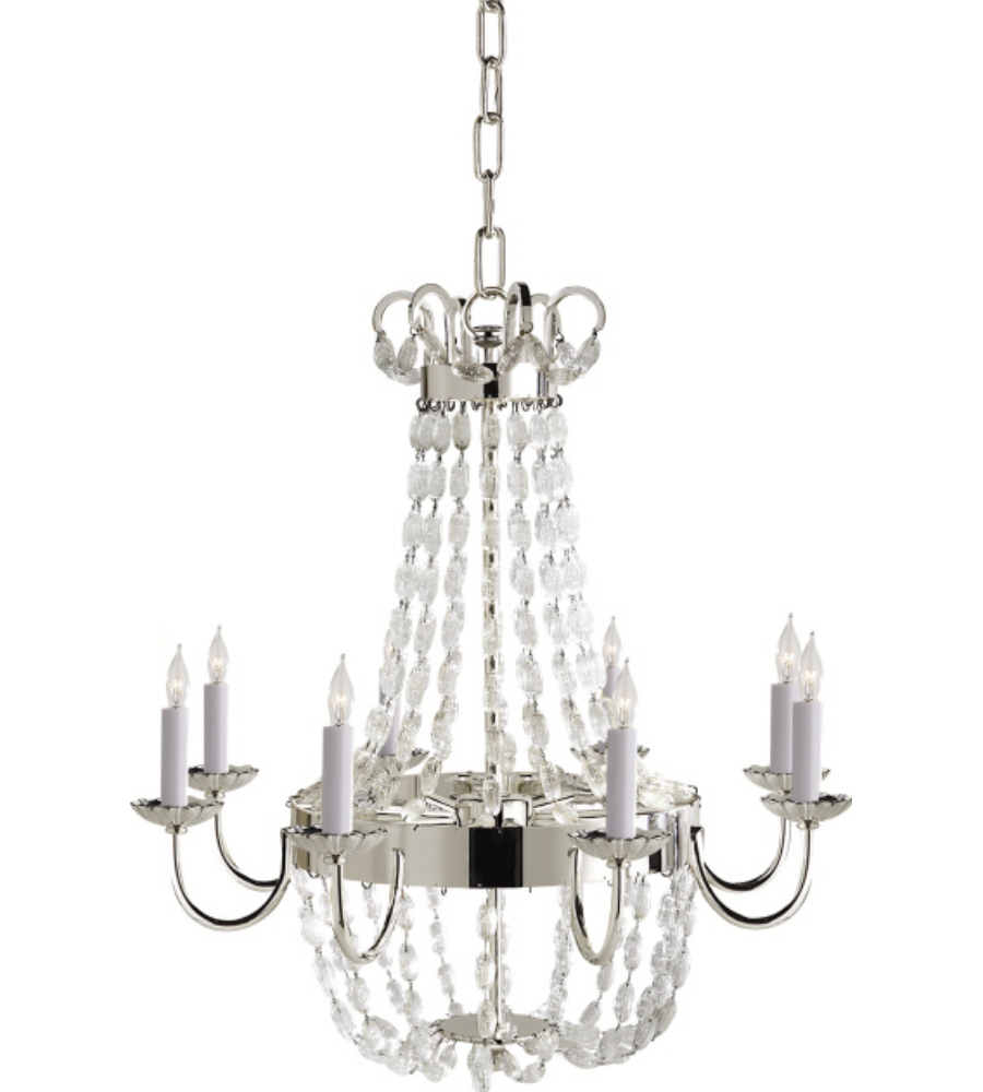 Visual Comfort Chc 1426ps Sg Chapman Myers Traditional Paris Flea Market Um Chandelier In Polished Silver