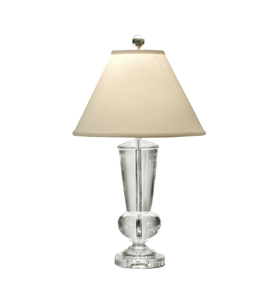 Wildwood Lamps 1153 With Center Wiring Solid Crystal 1 Light Crystal Urn Lamp