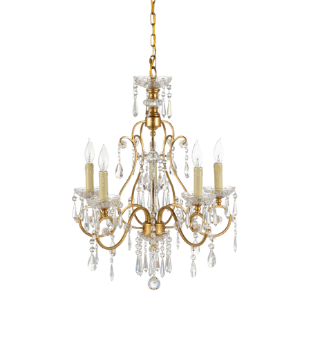 wildwood lamps 67021 wildwood gold crystal chandelier in gold leaf
